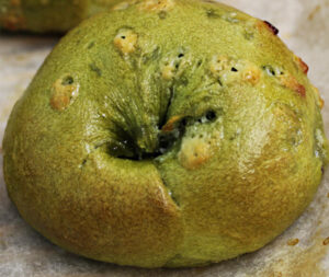 抹茶ミルク大納言ベーグル