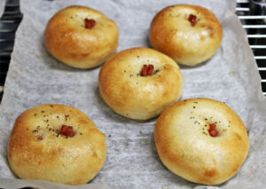 ベーコン&マスタードベーグル