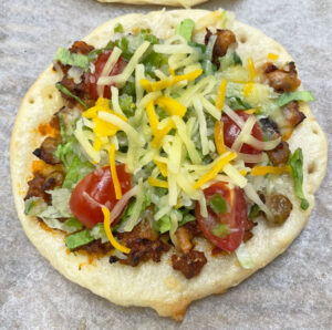 タコス風ピザベーグル